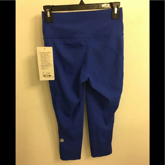 Lululemon NWT Chase Me Crop Sea Wheeze 2017 - Picture 8 of 8